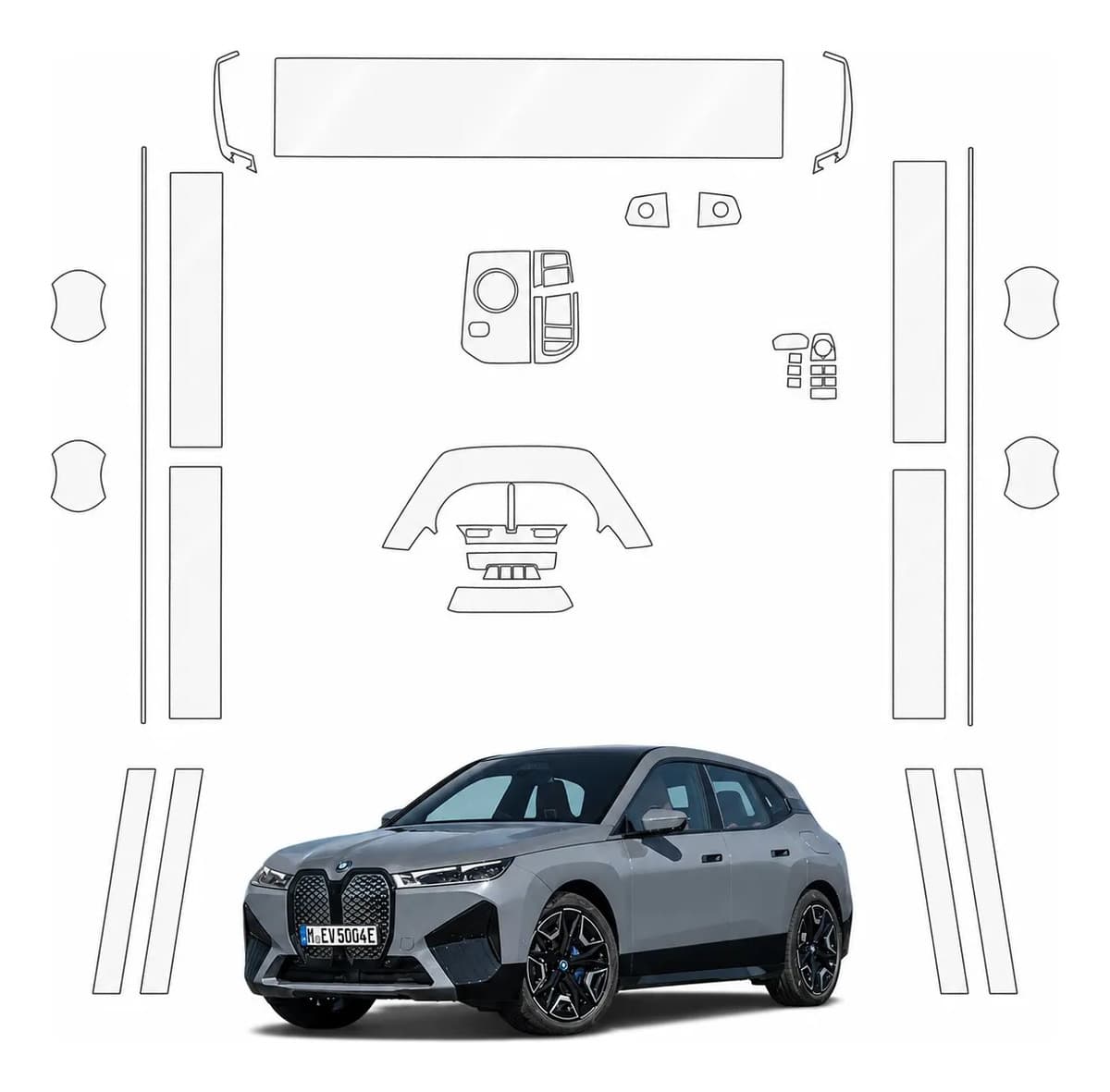 Kit Ppf Tpu Premium Bmw Ix 2023 A 2024 Interior + Exterior - imagem 1