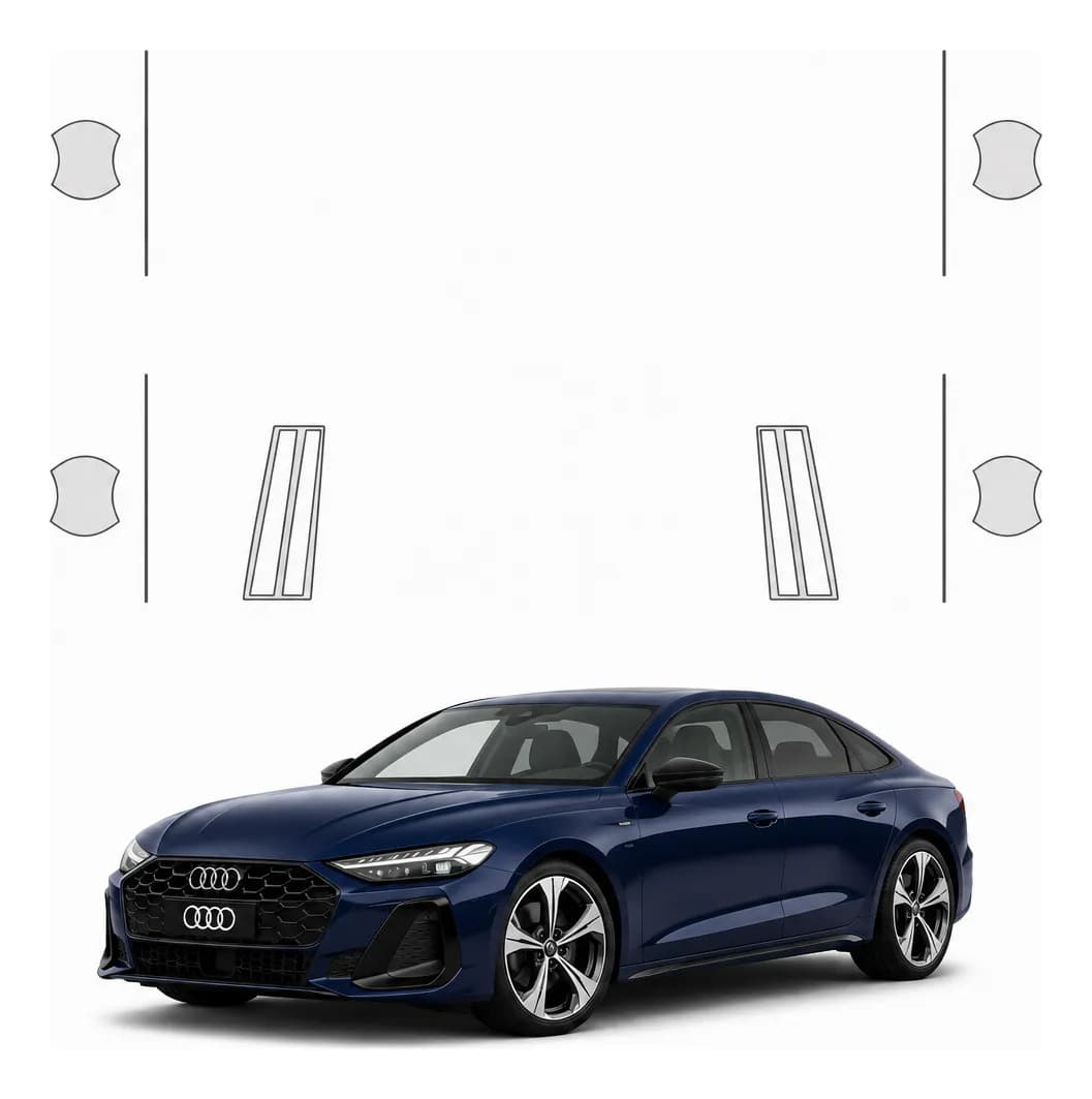 Película Ppf Tpu Para Kit Exterior Audi A5 2024 2025 2026 Anti Risco - imagem 1