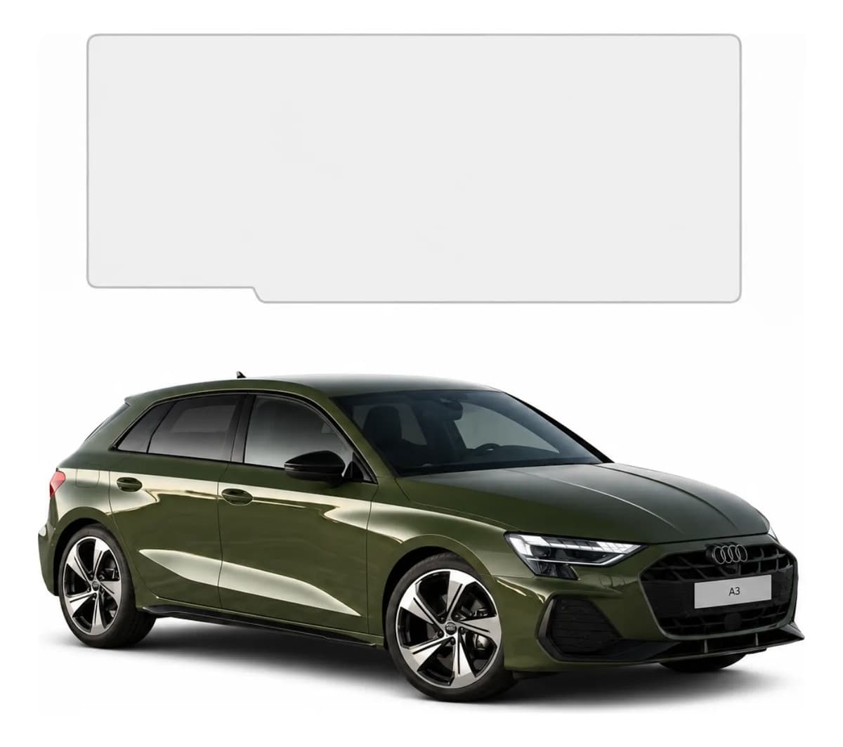 Película Ppf Tpu Para Multimídia  Audi A3 Hatchback 2021 A 2025 Anti Risco - imagem 1