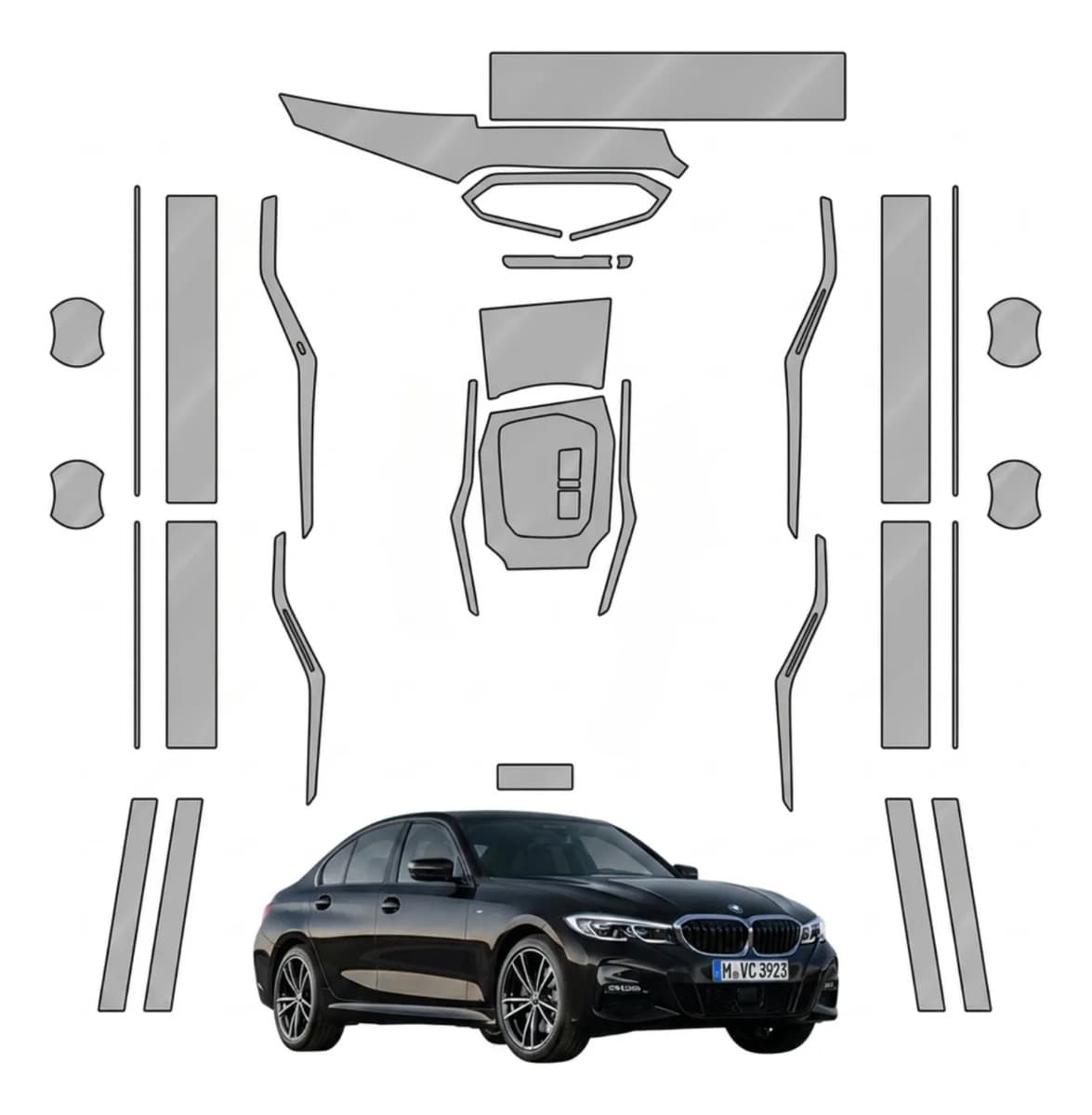 Kit Ppf Tpu Premium Bmw 330i 2023 A 2024 Interior + Exterior | Intershield - imagem 1