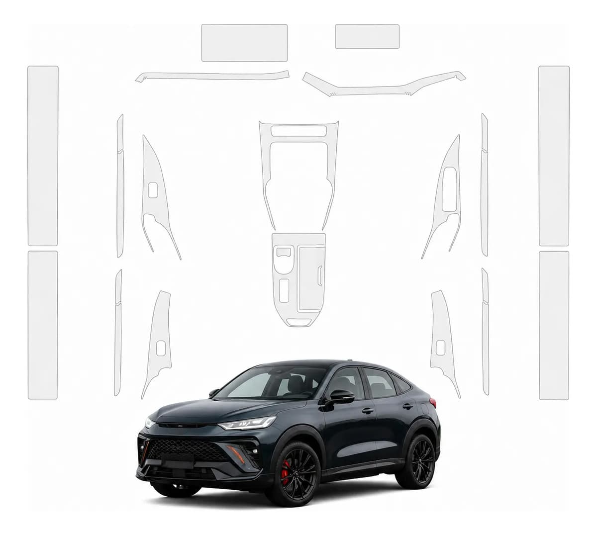 Ppf Tpu Kit Interior Completo Gwm Haval H6 Gt 2024 2025