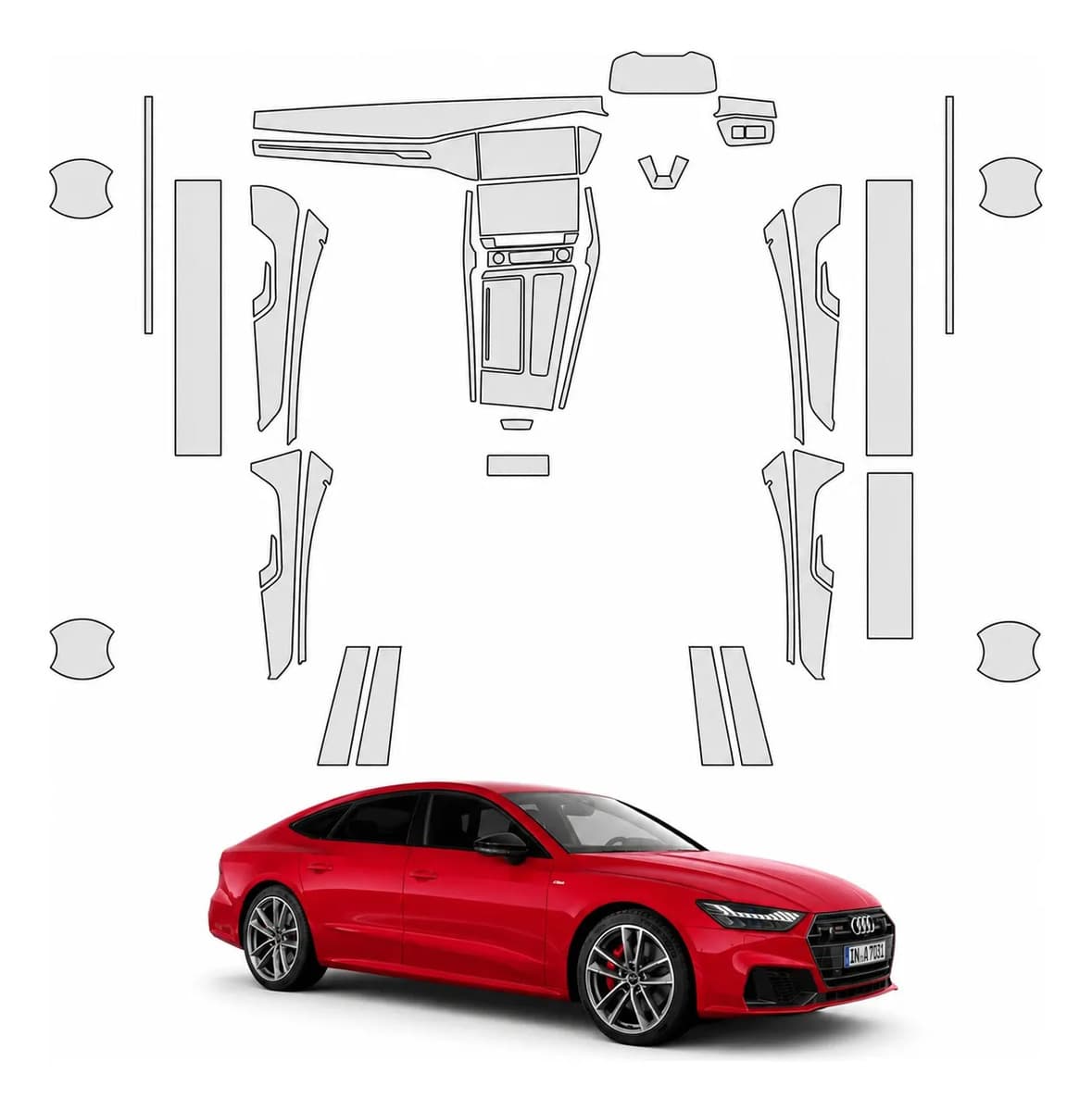 Ppf Tpu Premium Audi A7 Sportback 2019 A 2024 Kit Interior E Exterior