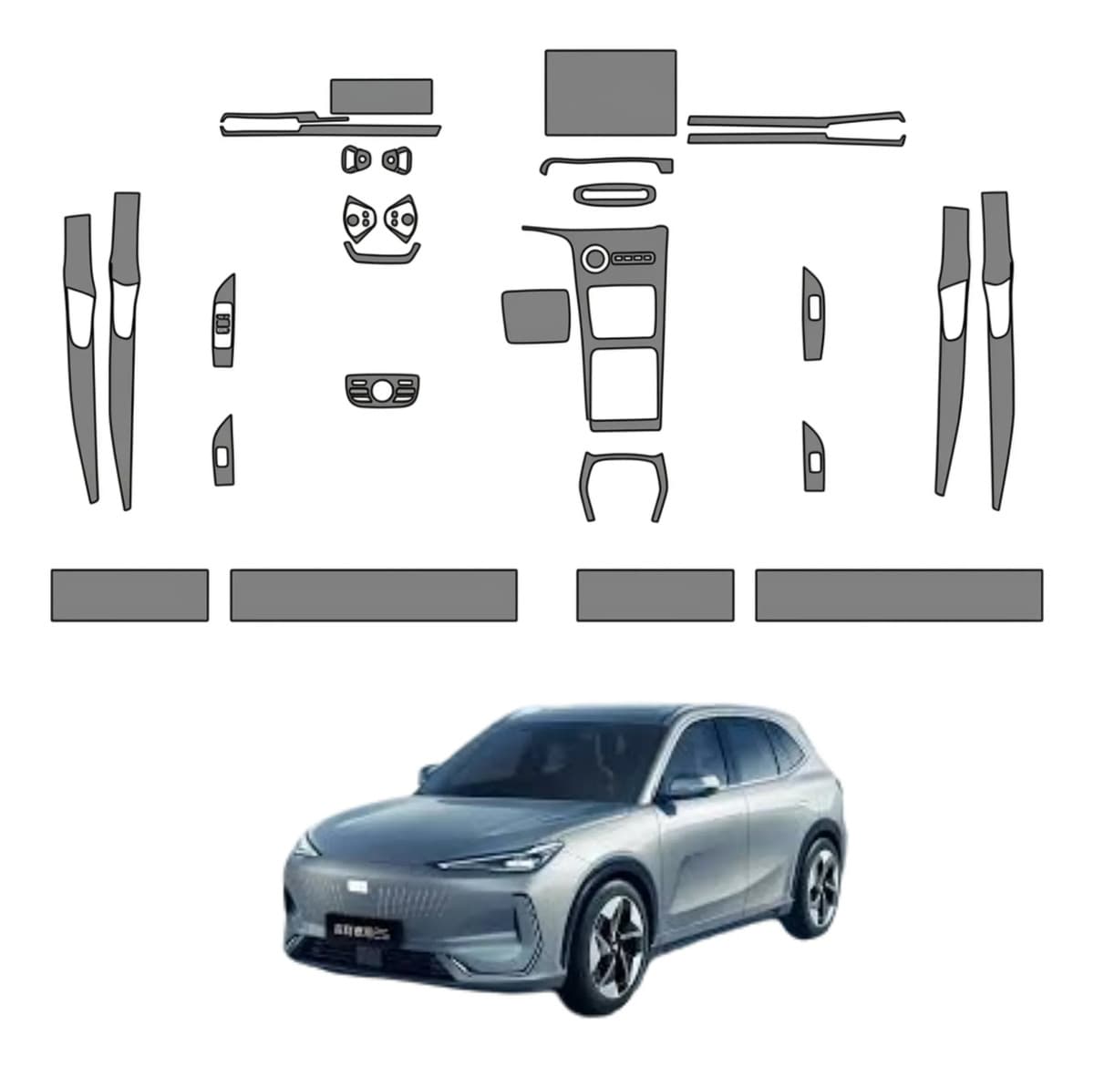 Ppf Tpu Kit Interior Completo Geely Ex5 2025 2026 2027